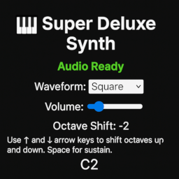 JavaScript Super Deluxe Synth Thumbnail