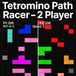 JavaScript Tetromino Path Racer